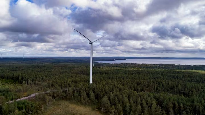 Ytterbyggs vindkraftverk i Slottsbol. Fotograf Janne Rickard