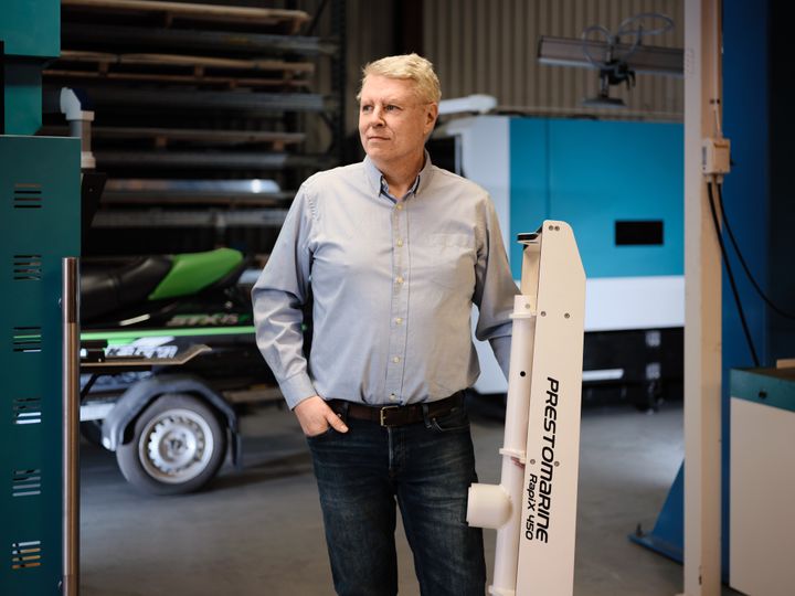 Mikael Johansson, Prestomarine. Bild: Mangan Lundin Fotografi