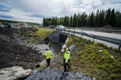 Trafikplatsen i Odenskog där det nya konstaverket kommer att placeras.