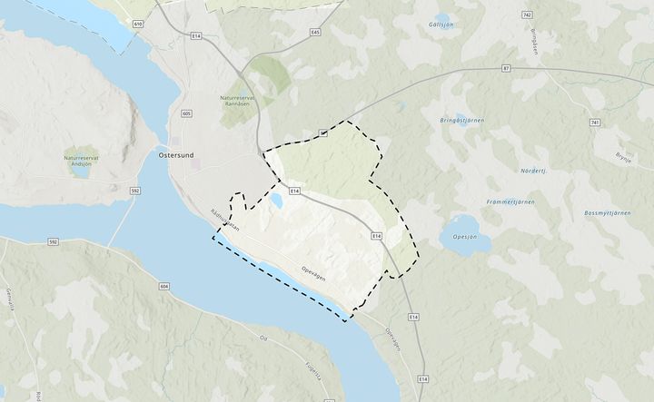 Det aktuella planområdet.