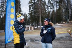 Håkan Blidberg, markandschef Svenska Skidskytteförbundet, Elvira Öberg, A-landslagsåkare