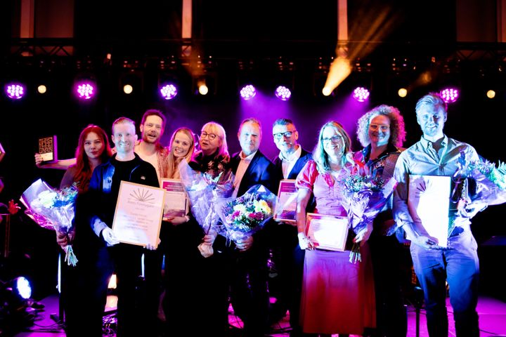 Gruppbild vinnare näringslivskvällen 2025