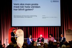 En bild på ett av Folkbildningsrådets panelsamtal från Bokmässan 2025.