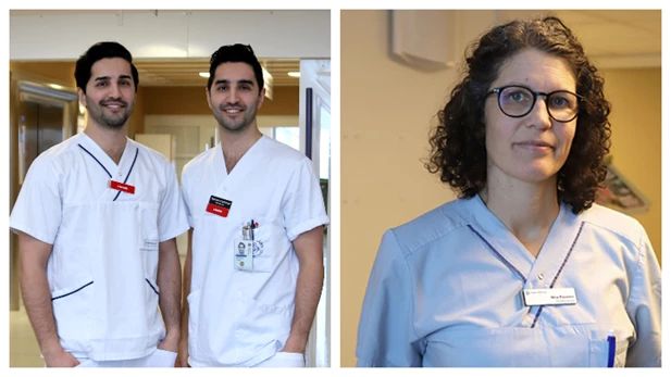 Bröderna Bahram och Suliman Pazhman och Nina Pasanen tillhör första kullen läkarstudenter vid Örebro universitet, som nu är färdiga specialister och jobbar inom Region Örebro län.
