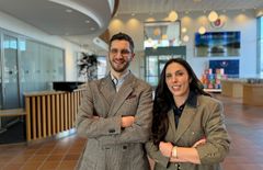 Vojtech Klézl och Sophie-Marie Ertelt, forskare vid Örebrouniversitet