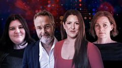 Ett collage med bilder på Iris Elmazoska, Jan Olsson, Amina Manzoor och Anna-Karin Larsson.