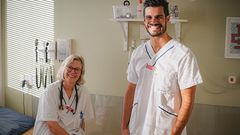 Maria Lodefalk, överläkare i barnmedicin och docent vid Örebro universitet, och Felix Cheslín, AT-läkare på Universitetssjukhuset Örebro och doktorand vid Institutionen för medicinska vetenskaper vid Örebro universitet.