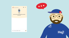 Illustration av av GotlandsHems chattbot och chattruta.