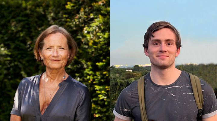 Elisabeth Epstein, professor vid institutionen för klinisk forskning och utbildning, Södersjukhuset, vid Karolinska Institutet (foto: Erik Flyg) och Filip Christiansen, doktorand vid samma institution.