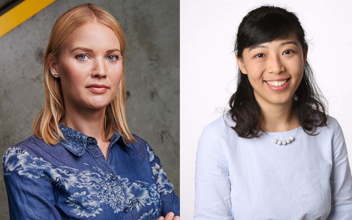 Emma Frans (foto: Erik Flyg, Licens CC BY-SA 4.0) och Tong Gong (foto: University of Sydney)