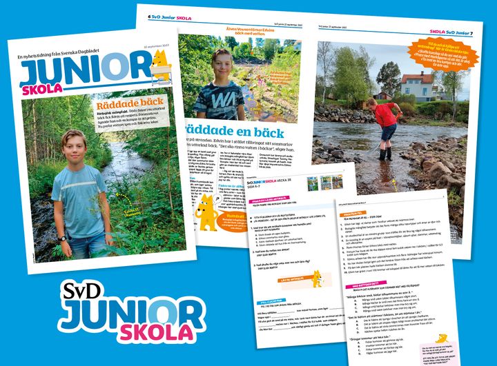 Junior Skola är SvD Junior i ny version, anpassad för undervisning i årskurs 3-6.