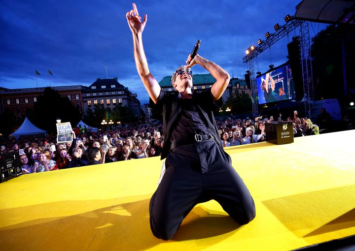 Benjamin Ingrosso har stått på Aftonbladets Rockbjörnen-scen förr. I år har han chans att gå hem med ytterligare några Rockbjörnar. Nomineringarna till årets gala är klara och nu inleds finalomröstningen. Foto: Aftonbladet