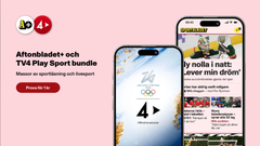 Aftonbladet och TV4 lanserar ett gemensamt sportpaket som samlar Sportbladets journalistik och TV4 Play Sports premiumrättigheter i ett och samma erbjudande.