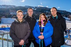 Pontus Orre, fotograf, Anton Johansson, reporter, Anna Rydén, reporter och Patrik Brenning, krönikör är en del av Sportbladets OS-trupp – redan på plats i Milano för vinter-OS 2026.  Foto: Aftonbladet
