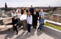 Teamet bakom Aftonbladets valkompass 2026 – årets satsning med video till varje fråga och särskilt fokus på unga väljare. Foto: Magnus Sandberg / Aftonbladet