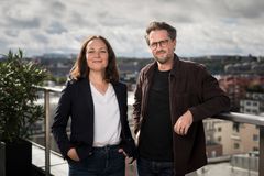 Lisa Irenius, chefredaktör och vd, och Christoffer Lindvall, chef för prenumerationsaffären på Svenska Dagbladet. På två år har SvD ökat antalet digitala prenumeranter med över 60 procent. Foto: Harald Tydén / SvD
