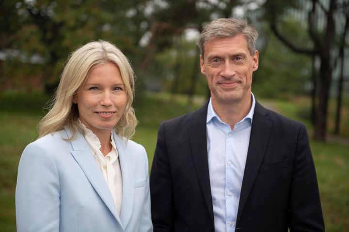 Emma Svennberg and Johan Engdahl  Emma Svennberg and Johan Engdahl, researchers at Karolinska Institutet.