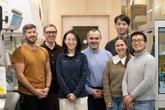 Researchers at Karolinska Institutet involved in the study, from left to right Stefan Reitzner, Petter Brodin, Qi Chen, Jaromir Mikes, Ziyang Tan, Erika Negrini and Binbin Zhao.