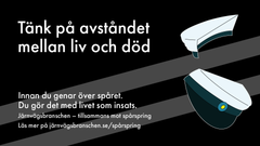 Kampanjen ”Tänk på avståndet mellan liv och död" ska förändra attityder och beteenden kring obehörigt spårspring.