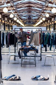 En av mässhallarna under Fashion Week Trade