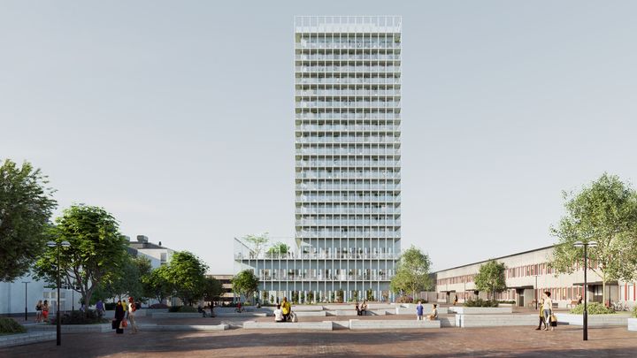 SHEM Masholmstorget  Illustration/visionsbild