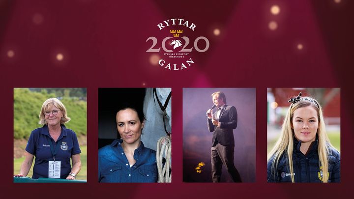 Elisabet Lundholm, Lisen Bratt Fredricson, Henrik Johnsson och Lina Dolk finns på plats i studion när Ryttargalan sänds live på torsdag 28 januari med start 20:00.