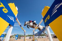 Peder Fredricson och H&M Crusader Ice vann ATG Riders League på Sundbyholm 2020. Bilden fri för publicering i anslutning till text om ATG.