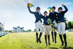 Arkivbild, Södertälje Ridklubb vann semifinalen i Folksam Elitallsvenska på Strömsholm 2016.