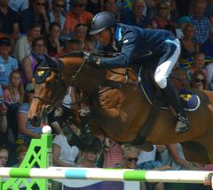 OS-ekipaget Jens Fredricson – Lunatic tävlar i hop-SM i Borås. Foto: Hästmagazinet. För fri publicering med angivande av fotograf.