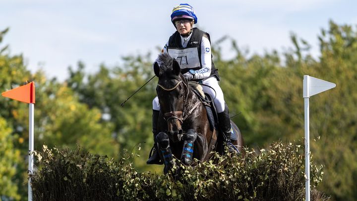 Signe Kvarnstrand tog NM-guld för ett par veckor sedan, i helgen tävlar hon young rider-SM i fälttävlan i Kristianstad.