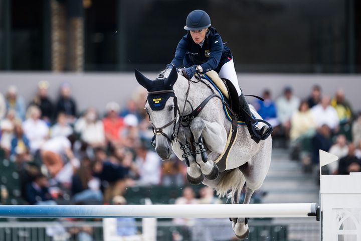 Petronella Andersson är en av ryttarna som tävlar i Global Champions Tour i London i helgen.