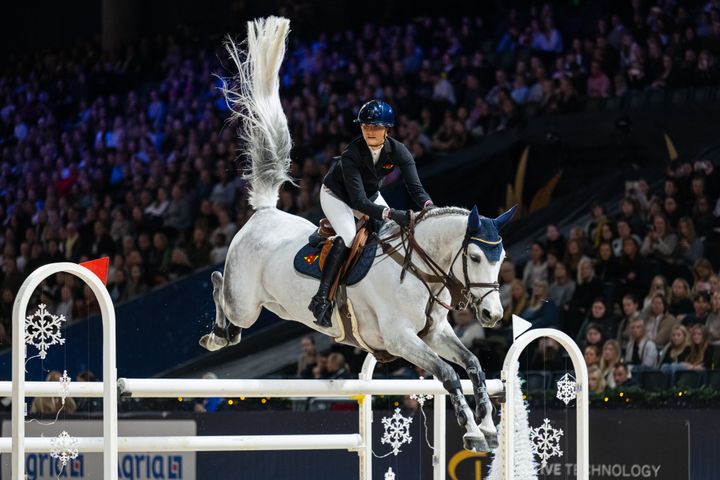 Wilma Hellström och Eleven - lägg den duon på minnet! I helgen tävlar Wilma Hellström i Doha. Bilden är tagen i samband med Sweden International Horse Show 2025.