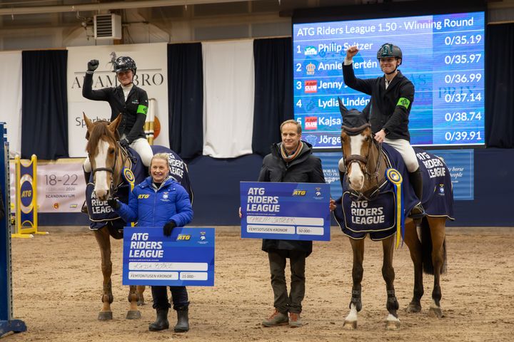 Kajsa Björe & Philip Svitzer tog hem sista deltävlingen av ATG Riders League säsong 2025/26