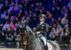 Jessica von Bredow-Werndl & Dalera, winners of the Lövsta Top 10 Dressage Grand Prix 2023.
