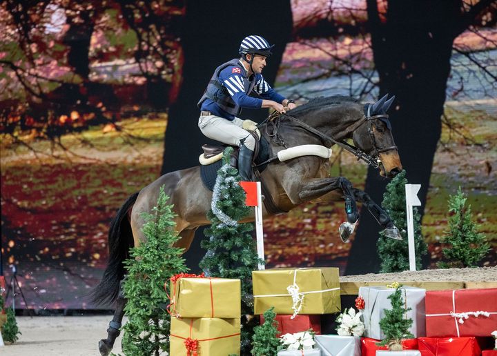 Boyd Martin, USA, and Caruccio Paradise was the fastest combination in the Agria Top 10 Indoor Eventing warm-up in Stockholm.