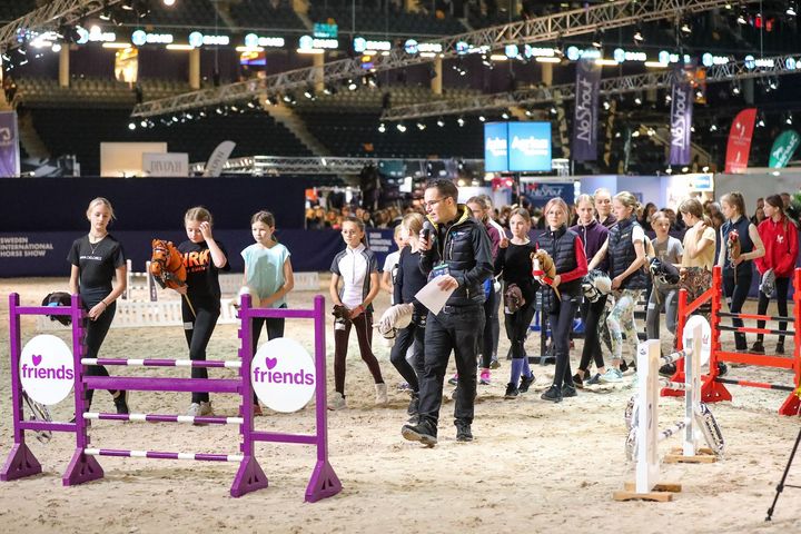 Bangång under finalen av SIHS Käpphäst i Friends Arena 2021.