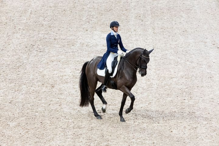 Maria von Essen och Invoice - ett riktigt framtidsekipage för svensk dressyr. Nu tar de plats i Lövsta Top 10 Final i Strawberry Arena.