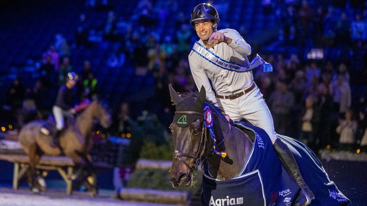 Maxime Livio och Boleybawn Prince har tagit två raka segrar i Agria Indoor Eventing. Ska det bli en tredje?