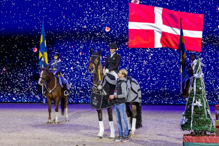 Cathrine Laudrup-Dufour (DEN) and Mount St John Freestyle nailed the changes and came out on top of the Grand Prix class of the Lövsta Top 10 Dressage.