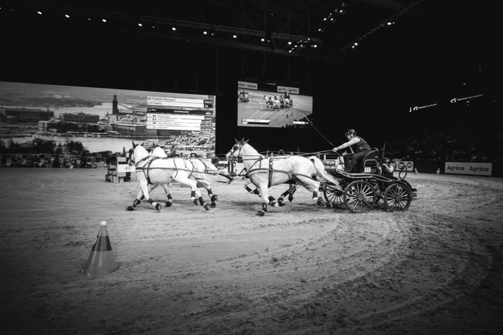Fredrik Persson kör ännu en säsong av inomhusvärldscupen för fyrspann. I Stockholm ställs han mot världens bästa kuskar med världsettan Boyd Exell i spetsen.