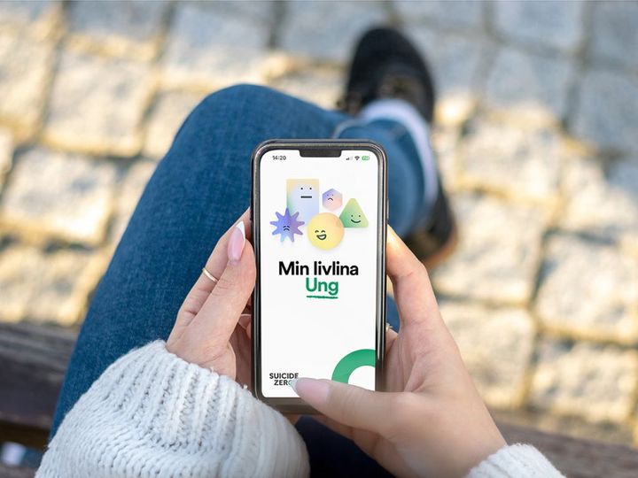 Min livlina Ung, en vidareutveckling av appen Min livlina, särskilt anpassad för barn och unga för att förebygga självmord.