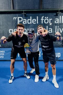 Douglas Rutgersson, Daniel Appelgren med coach Fredric Bengtsson