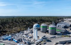 Flygfoto St1 Biokraft Södertörn