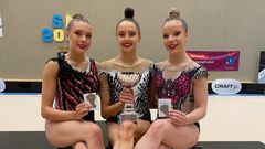 Medaljörerna i mångkampen under SM i rytmisk gymnastik 2025
