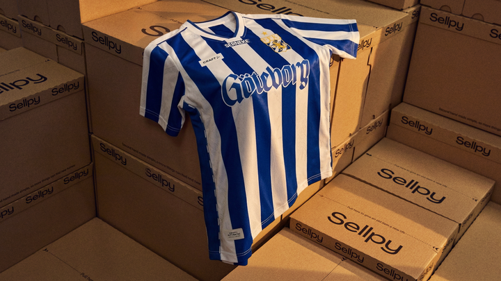 IFK Göteborgs matchtröjor blir tillgängliga via Sellpy till supportrar i hela landet.