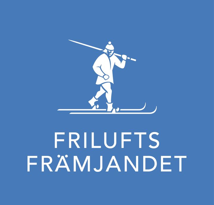 Friluftsfrämjandet logga stående blå