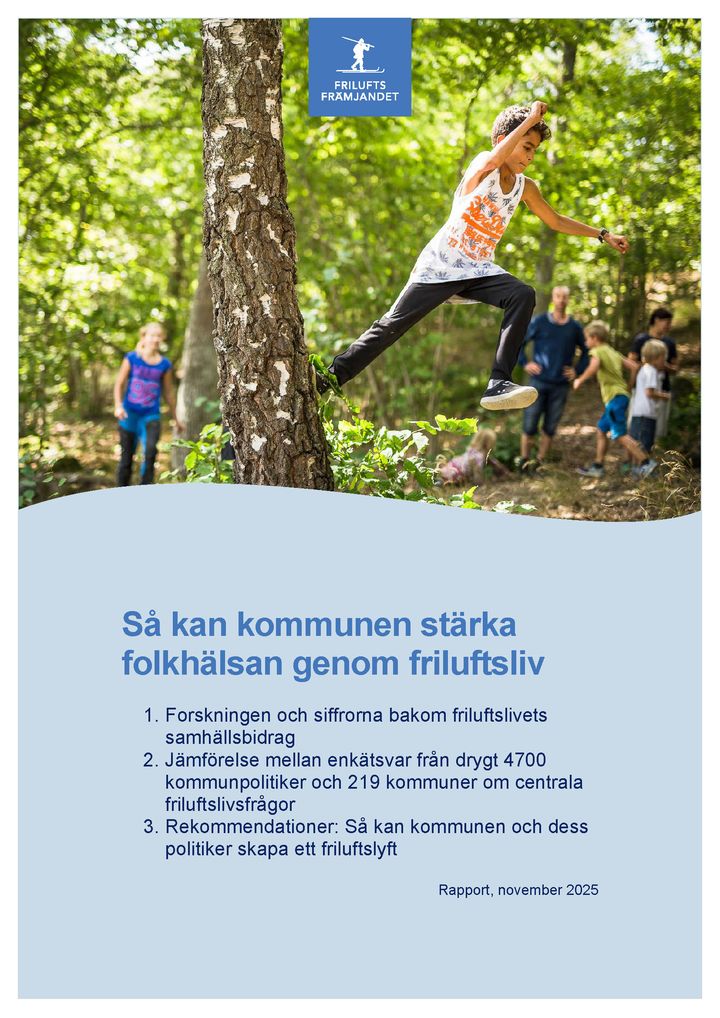 Så kan kommunen stärka folkhälsan genom friluftsliv