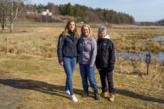 Personer på bilder Josefine Åhrman, Lotta Edholm och Cecilia Magnusson