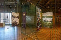 Installationsvy från utställningen The Magic Power of the Needle