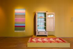 Verk av Doris Wiklund i utställningen The Magic Power of the Needle